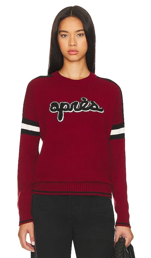 Alp N Rock Apres Ski Ii Crew Neck Sweater in Burgundy