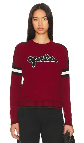 Alp N Rock Apres Ski Ii Crew Neck Sweater in Burgundy