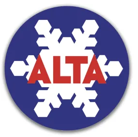 alta ski resort | Waterproof Vinyl Decal | 3.5in