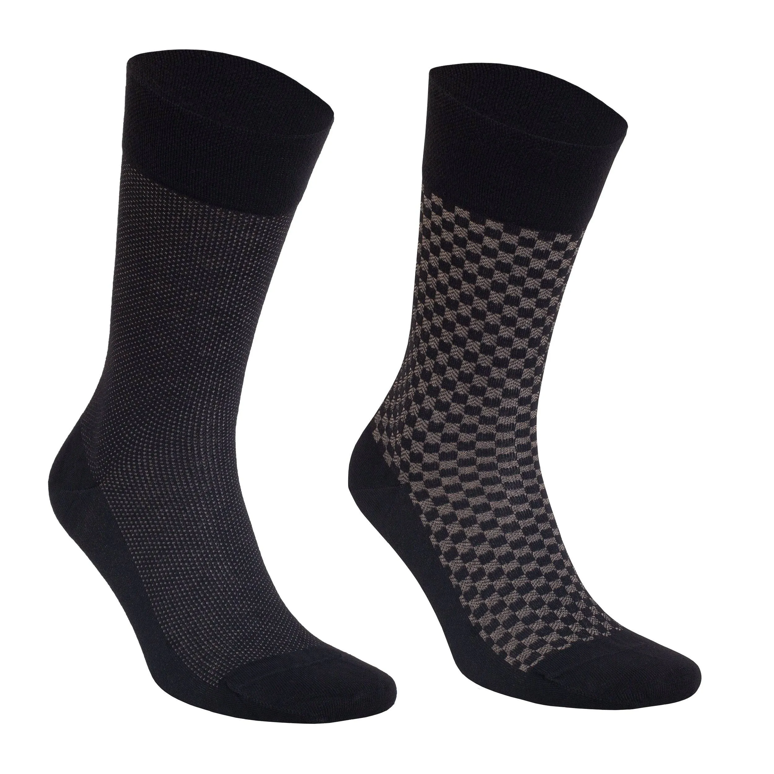 Bambooven Men’s Lightweight Dress and Trouser Socks – Premium Bamboo, Super Soft, Odor Free and Breathable, Calf Socks, Crew Socks (8 Pack)-636