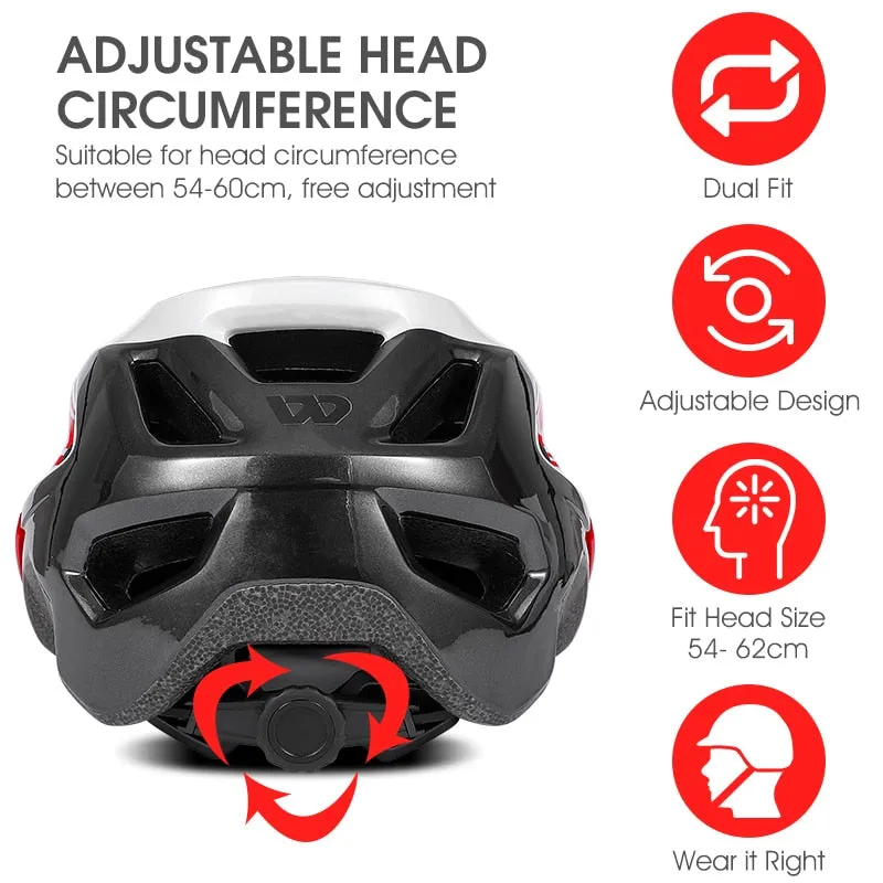 Bicycle Helmet Men Women Integrally-molded Adjustable Riding Safety Cap MTB Road Electric Bike Cycling Helmet