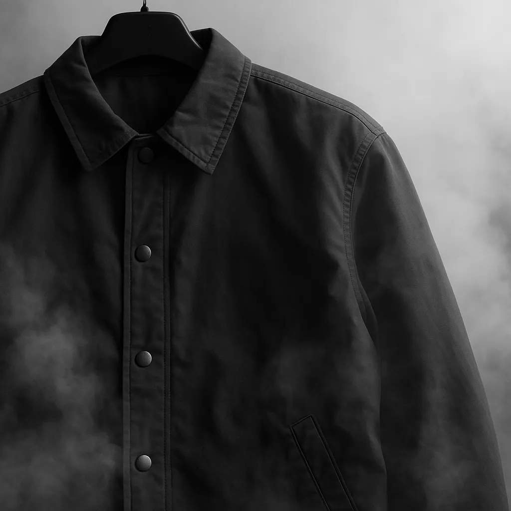 Black Insulated Coach Jacket