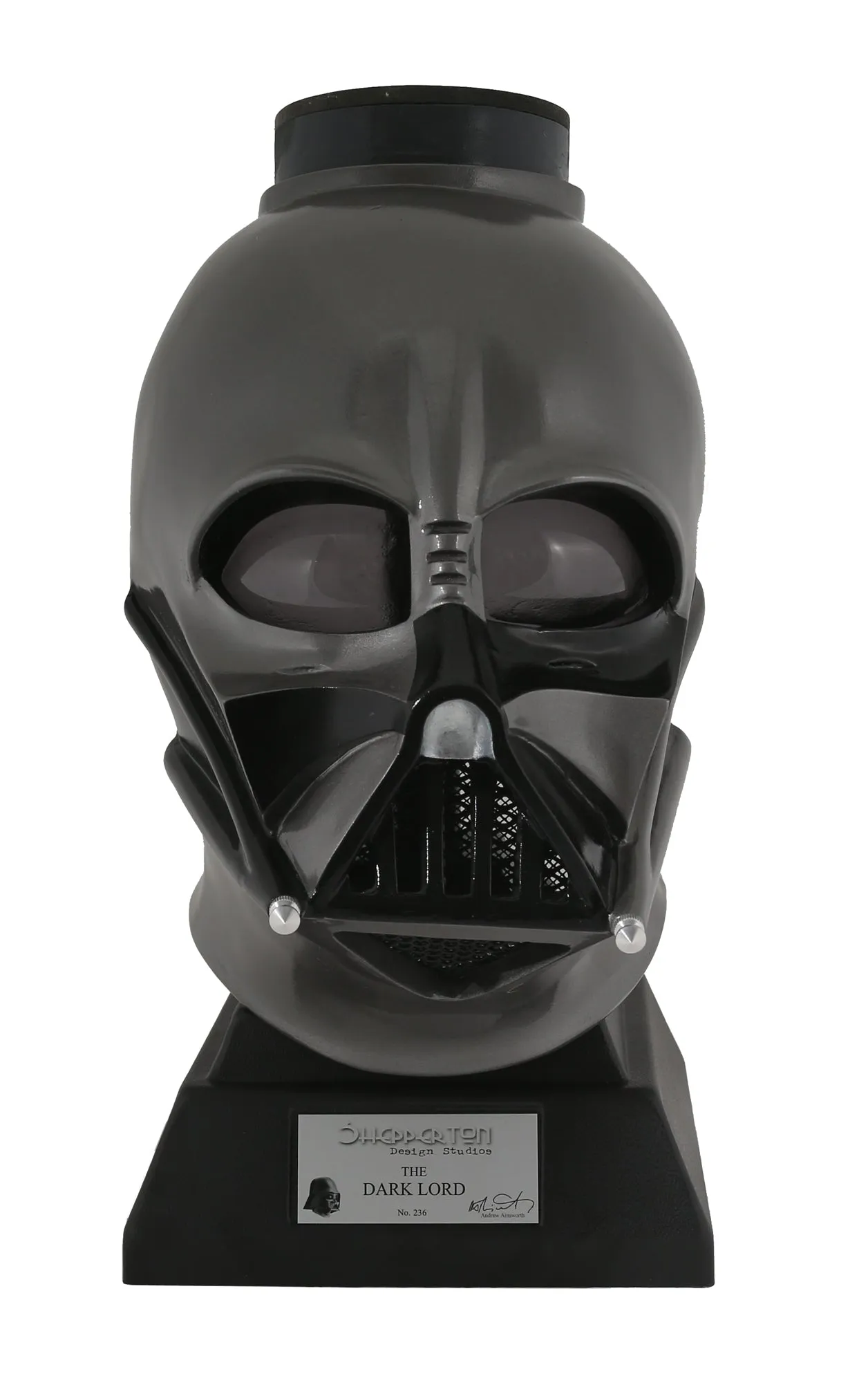 Dark Lord helmet and stand