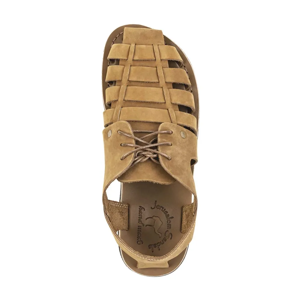 Elliot - Leather Riverside Explorer Sandal | Tan Nubuck