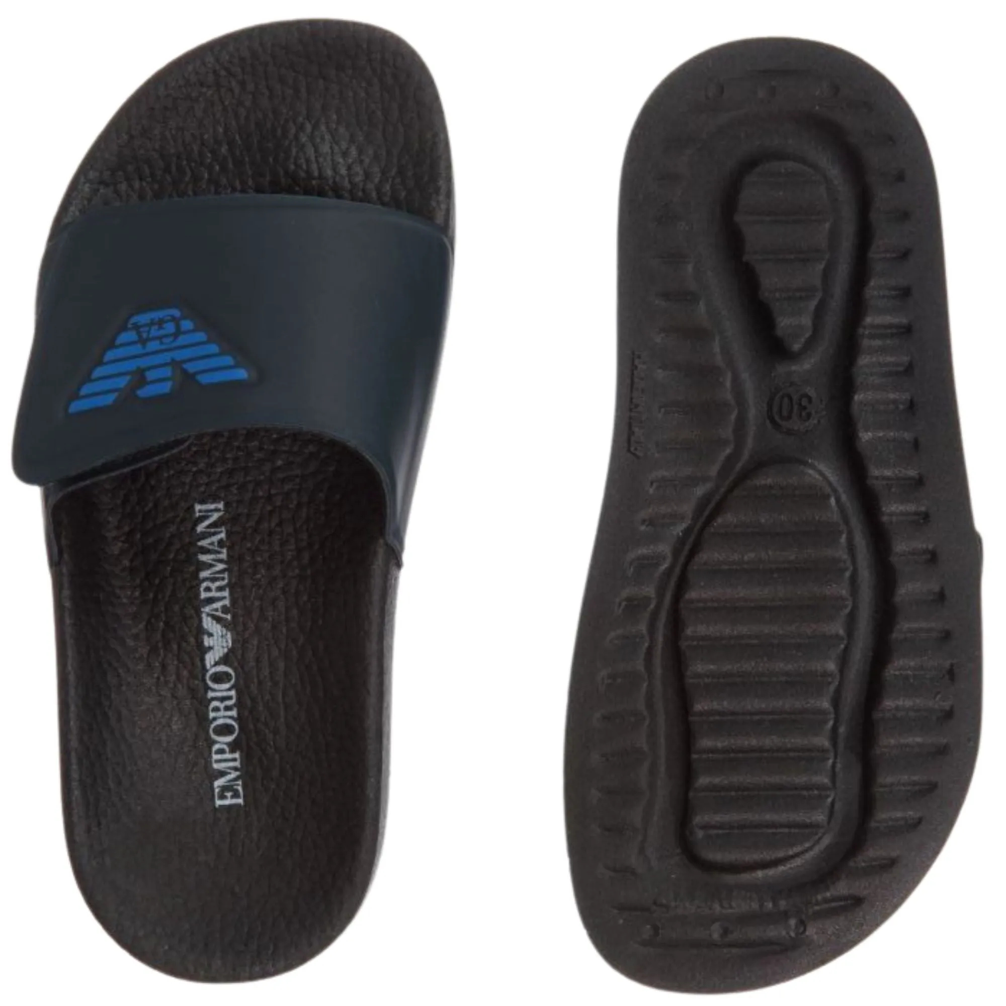 Emporio Armani Navy Slides