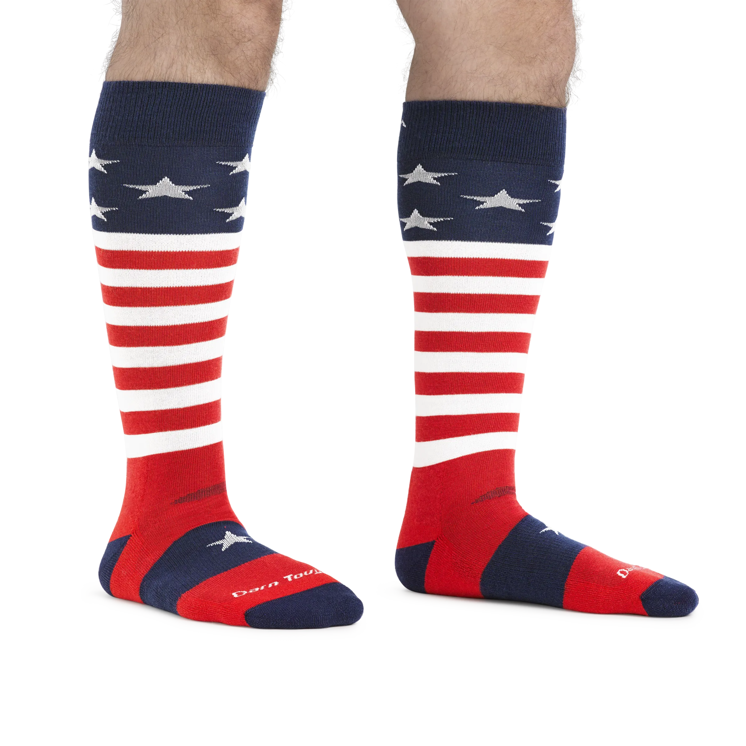Men's Captain Stripe Over-the-Calf  Midweight Ski & Snowboard Sock