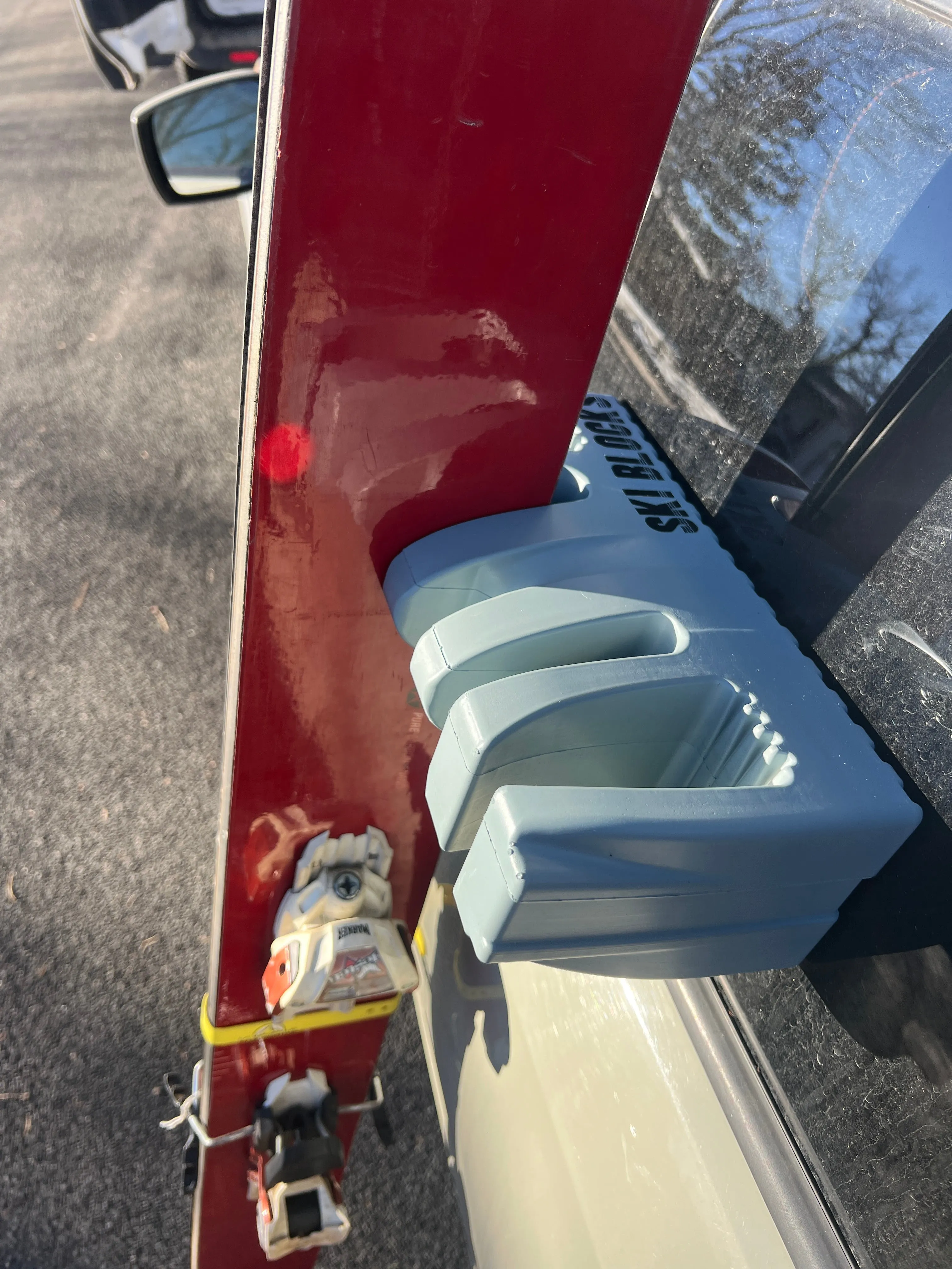PAIR OF SKI BLOCKS Not Magnetic