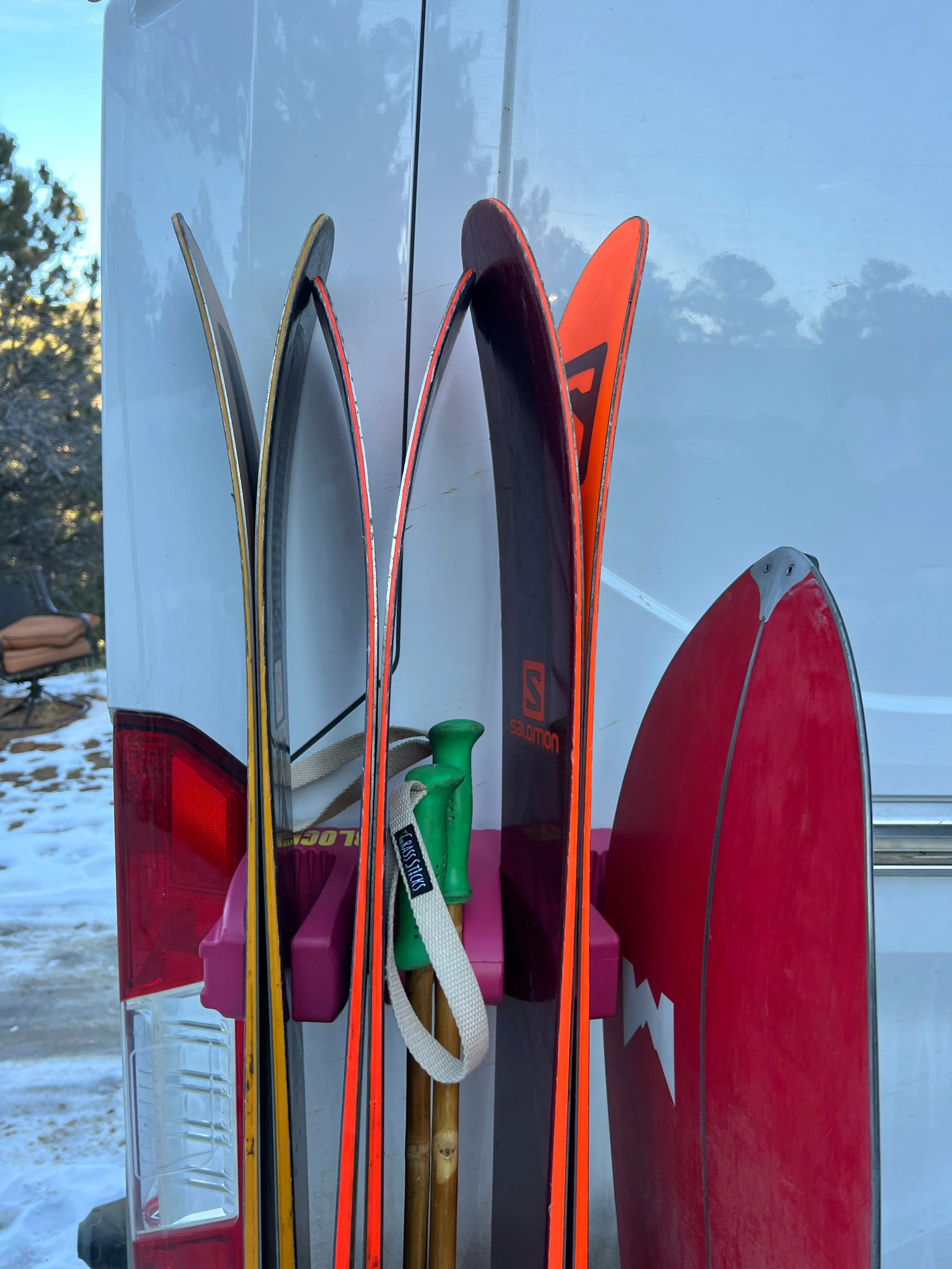 PAIR OF SKI BLOCKS Not Magnetic