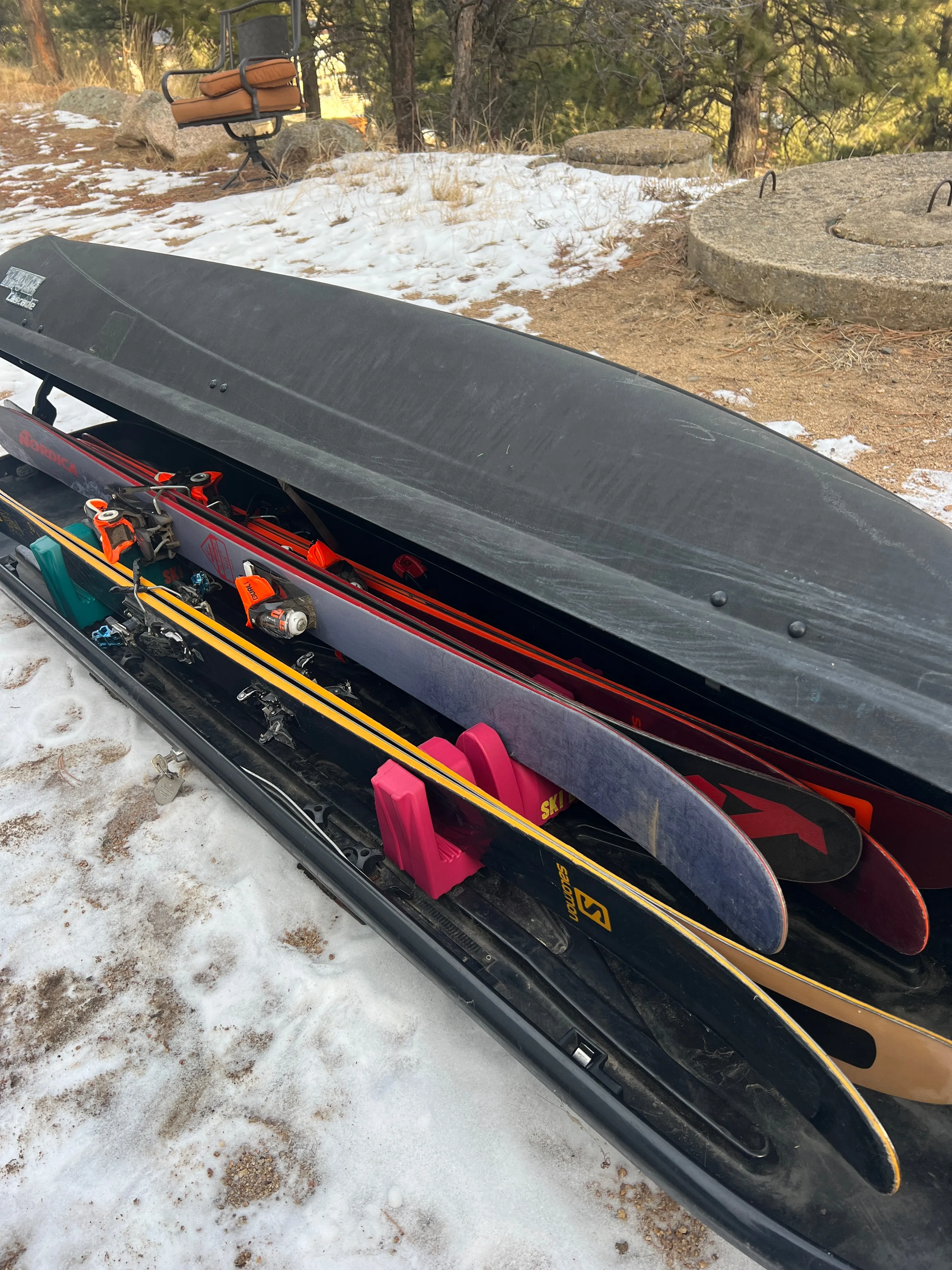 PAIR OF SKI BLOCKS Not Magnetic