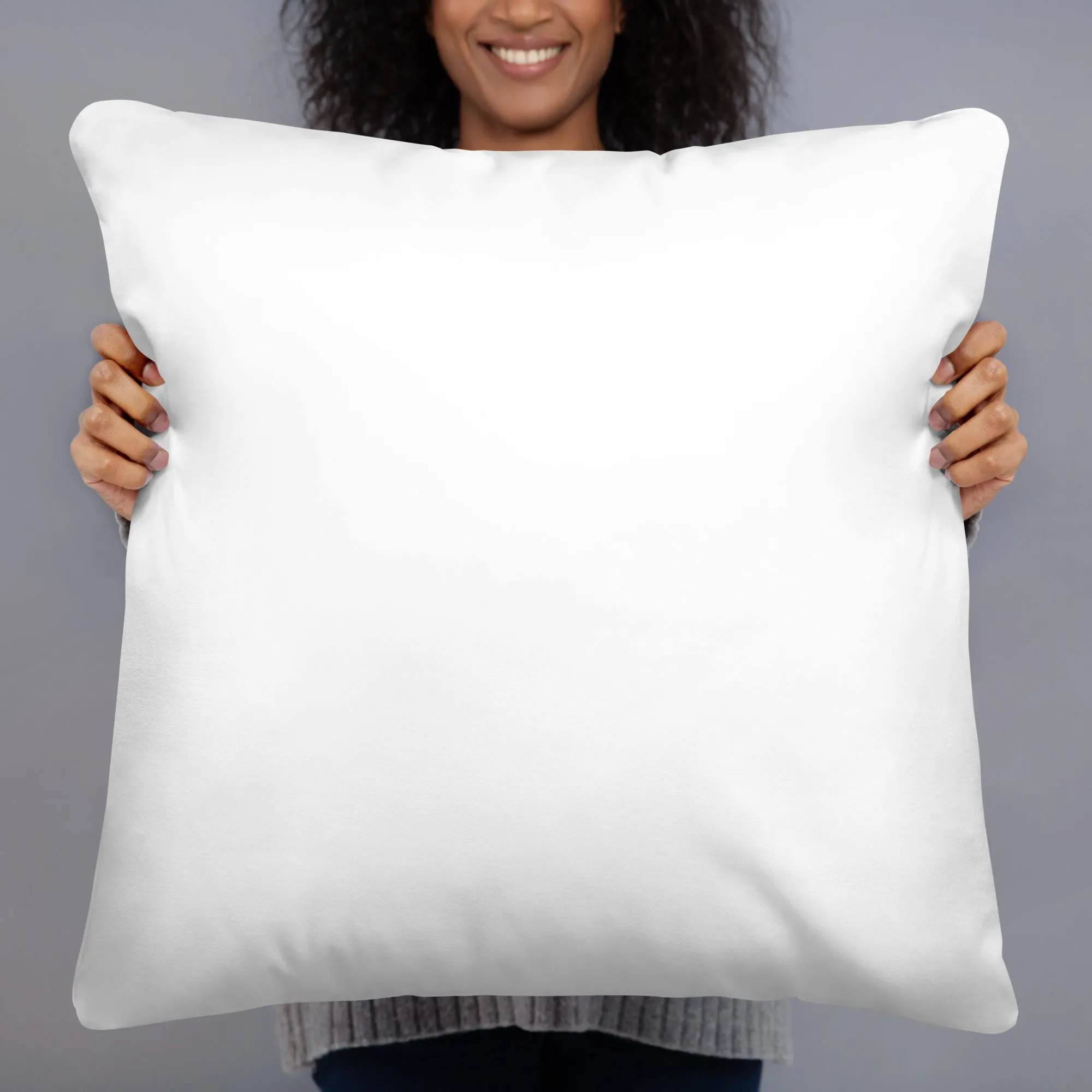 Ski Life Pillow – Cozy Plaid Bear Design for Ski Lovers, Available in 18x18 and 22x22