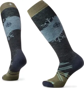 Smartwool Women&#x27;s Ski Full Cushion Snowpocalypse Pattern OTC Socks Charcoal | Buy Smartwool Women&#x27;s Ski Full Cushion Snowpocalypse Pattern OTC Socks Charcoal here | Outnorth