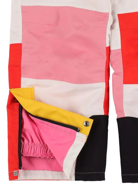 Stella McCartney Kids   Recycled tech color block down ski pants 