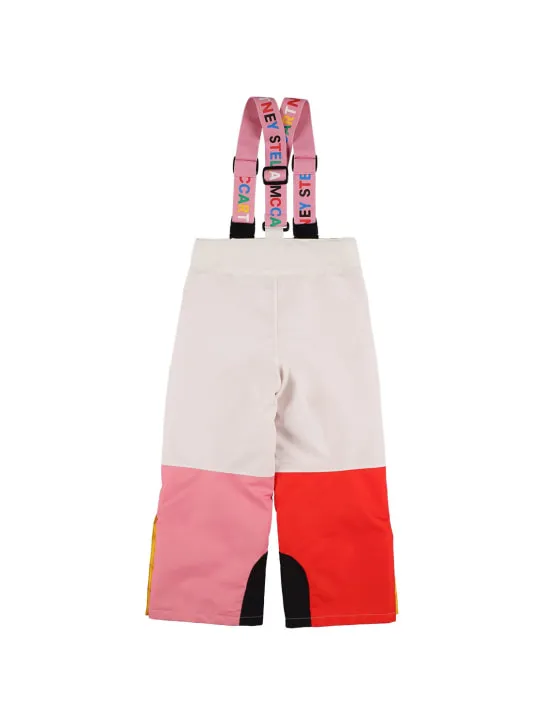 Stella McCartney Kids   Recycled tech color block down ski pants 