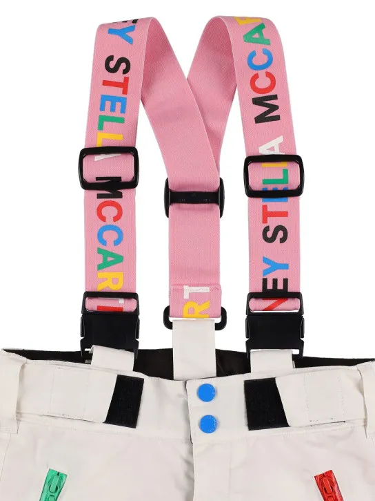 Stella McCartney Kids   Recycled tech color block down ski pants 