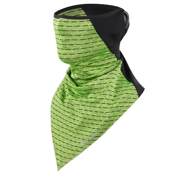 Summer Ice Fabric Cycling Face Mask UV Protection Breathable Sport Scarf Ear Hanging Bike Bandanas Face Mask