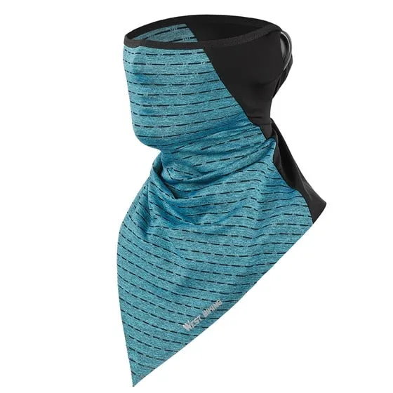 Summer Ice Fabric Cycling Face Mask UV Protection Breathable Sport Scarf Ear Hanging Bike Bandanas Face Mask