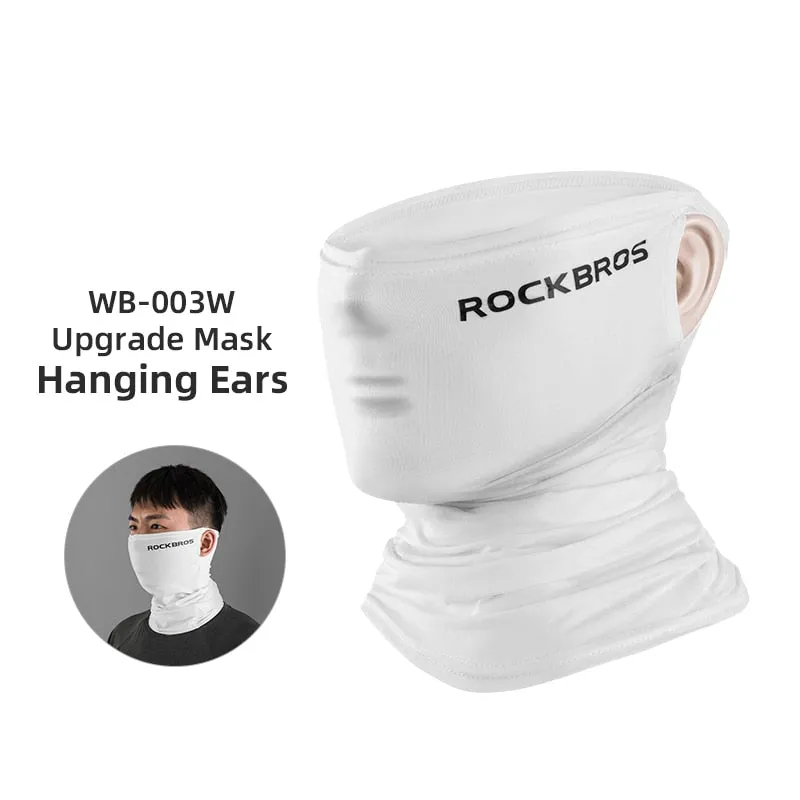 Summer Ice Silk Cycling Face Mask Anti-UV Anti-sweat Breathable Running Bandana Sun Protection Sports Scarf Face Mask