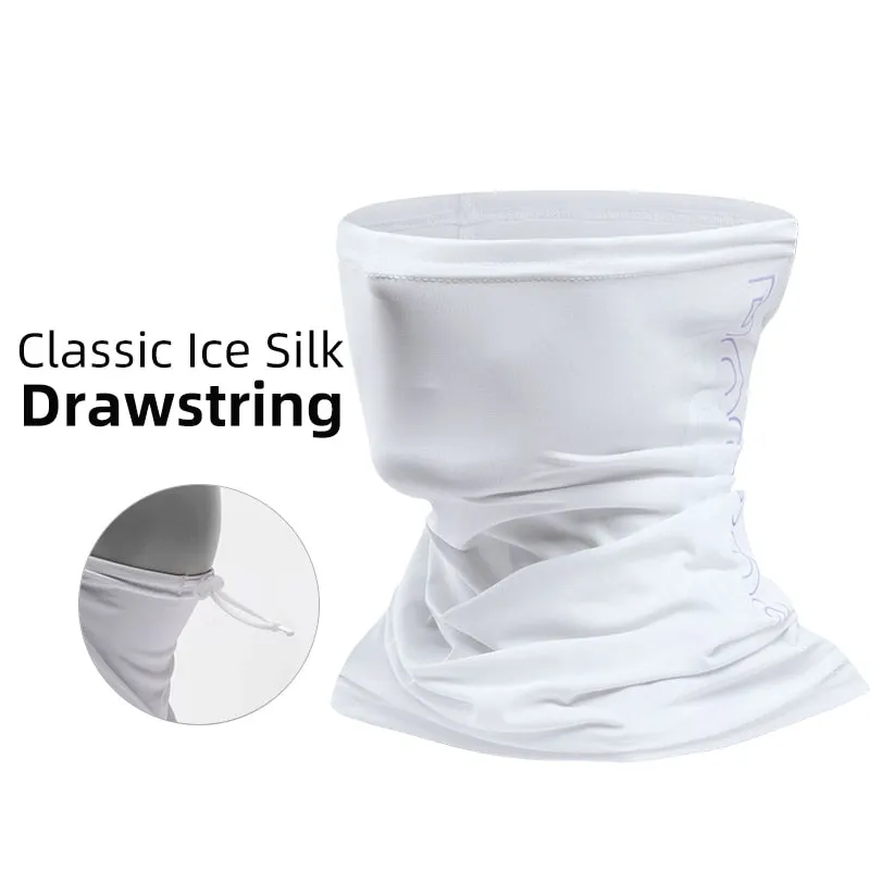 Summer Ice Silk Cycling Face Mask Anti-UV Anti-sweat Breathable Running Bandana Sun Protection Sports Scarf Face Mask