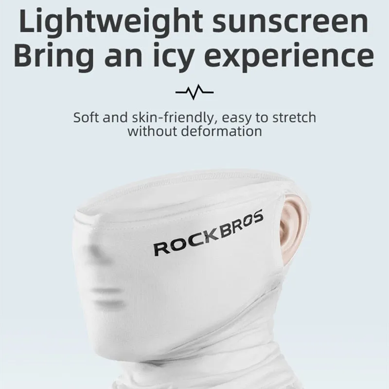 Summer Ice Silk Cycling Face Mask Anti-UV Anti-sweat Breathable Running Bandana Sun Protection Sports Scarf Face Mask