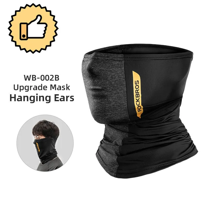Summer Ice Silk Cycling Face Mask Anti-UV Anti-sweat Breathable Running Bandana Sun Protection Sports Scarf Face Mask