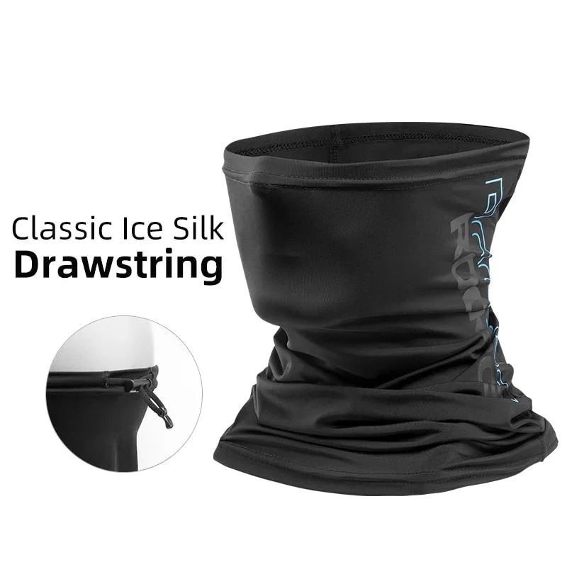 Summer Ice Silk Cycling Face Mask Anti-UV Anti-sweat Breathable Running Bandana Sun Protection Sports Scarf Face Mask