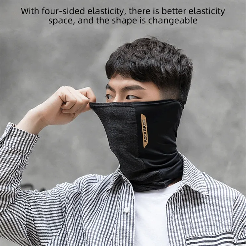 Summer Ice Silk Cycling Face Mask Anti-UV Anti-sweat Breathable Running Bandana Sun Protection Sports Scarf Face Mask