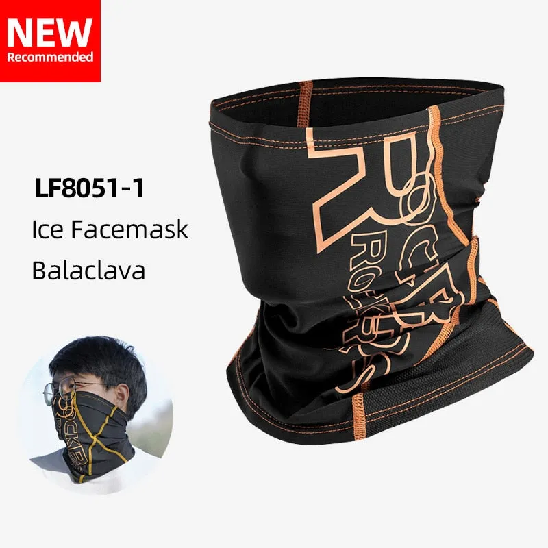 Summer Ice Silk Cycling Face Mask Anti-UV Anti-sweat Breathable Running Bandana Sun Protection Sports Scarf Face Mask