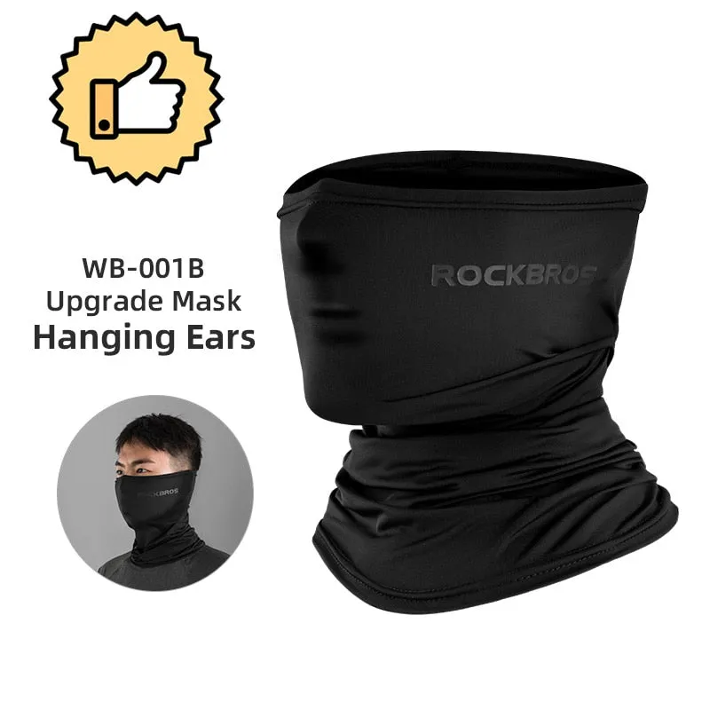 Summer Ice Silk Cycling Face Mask Anti-UV Anti-sweat Breathable Running Bandana Sun Protection Sports Scarf Face Mask