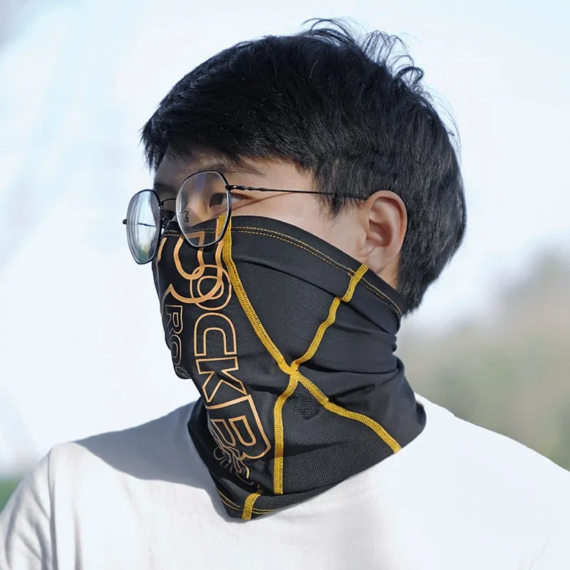 Summer Ice Silk Cycling Face Mask Anti-UV Anti-sweat Breathable Running Bandana Sun Protection Sports Scarf Face Mask