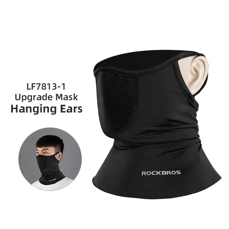 Summer Ice Silk Cycling Face Mask Anti-UV Anti-sweat Breathable Running Bandana Sun Protection Sports Scarf Face Mask