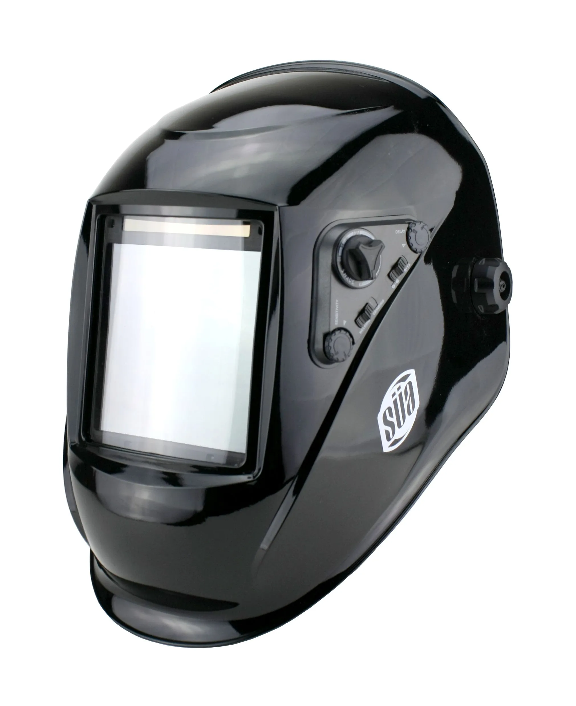Welding Helmet  - Model: Vector - Auto Darkening - Largest Viewing Area: 4" x 4" - Photovoltaic Powered - Ergonomic Headgear