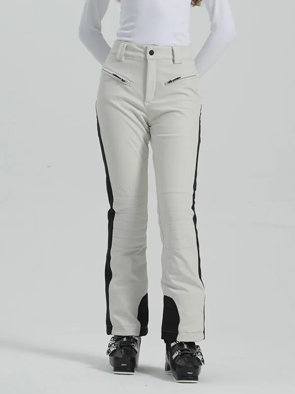 Women's Gsou Snow Elegant Stretch Flare Ski Pants