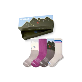 Women's Merino Wool Blend Calf Sock 4-Pack Gift Box