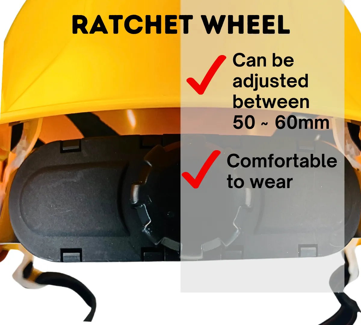Yellow Industrial Safety Helmet